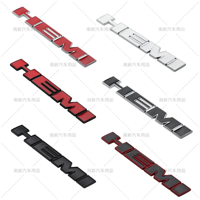 Metal 3D Hemi Car Stickers Grill Emblem Badge Rear Trunk Decal For Charger SRT SXT Durango Caliber Journey Caravan Ram Viper view 4