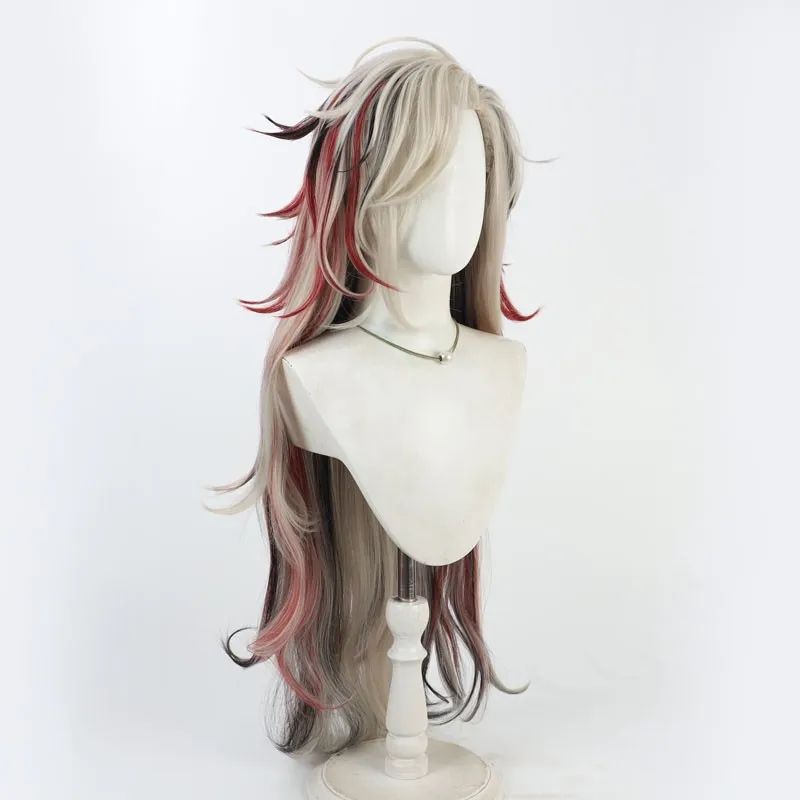 Douyo Ichimonji Cosplay Wig Touken Ranbu Mixed Long Synthetic Hair Heat Resistant Halloween Role Play Party Carnival + Wig Cap - view 3