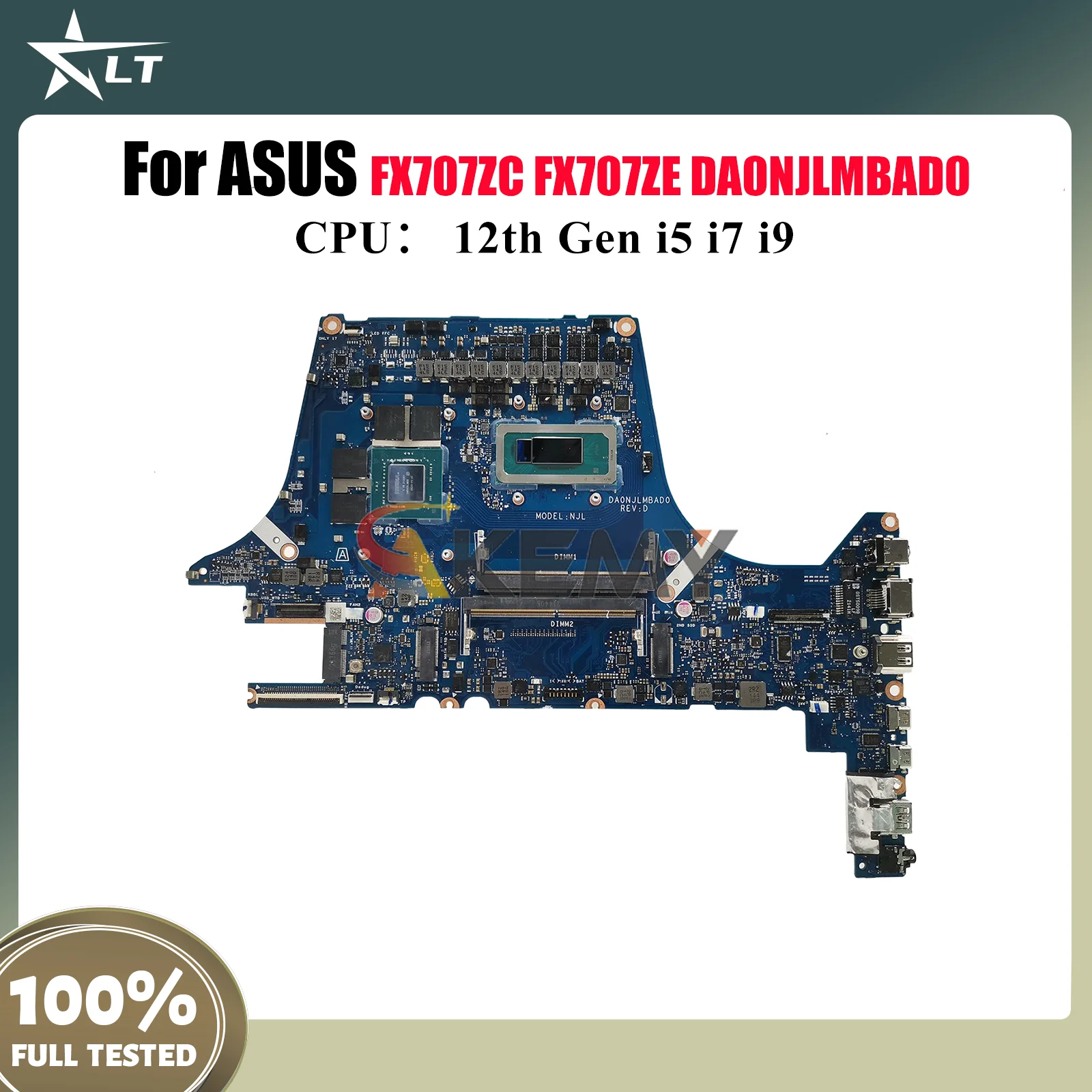 

DA0NJLMBAD0 Материнская плата для ноутбука ASUS TUF Gaming FX507Z FX707ZF FX707ZE FX707ZC Материнская плата с 12-го поколения i5 i7 i9 tests OK stk