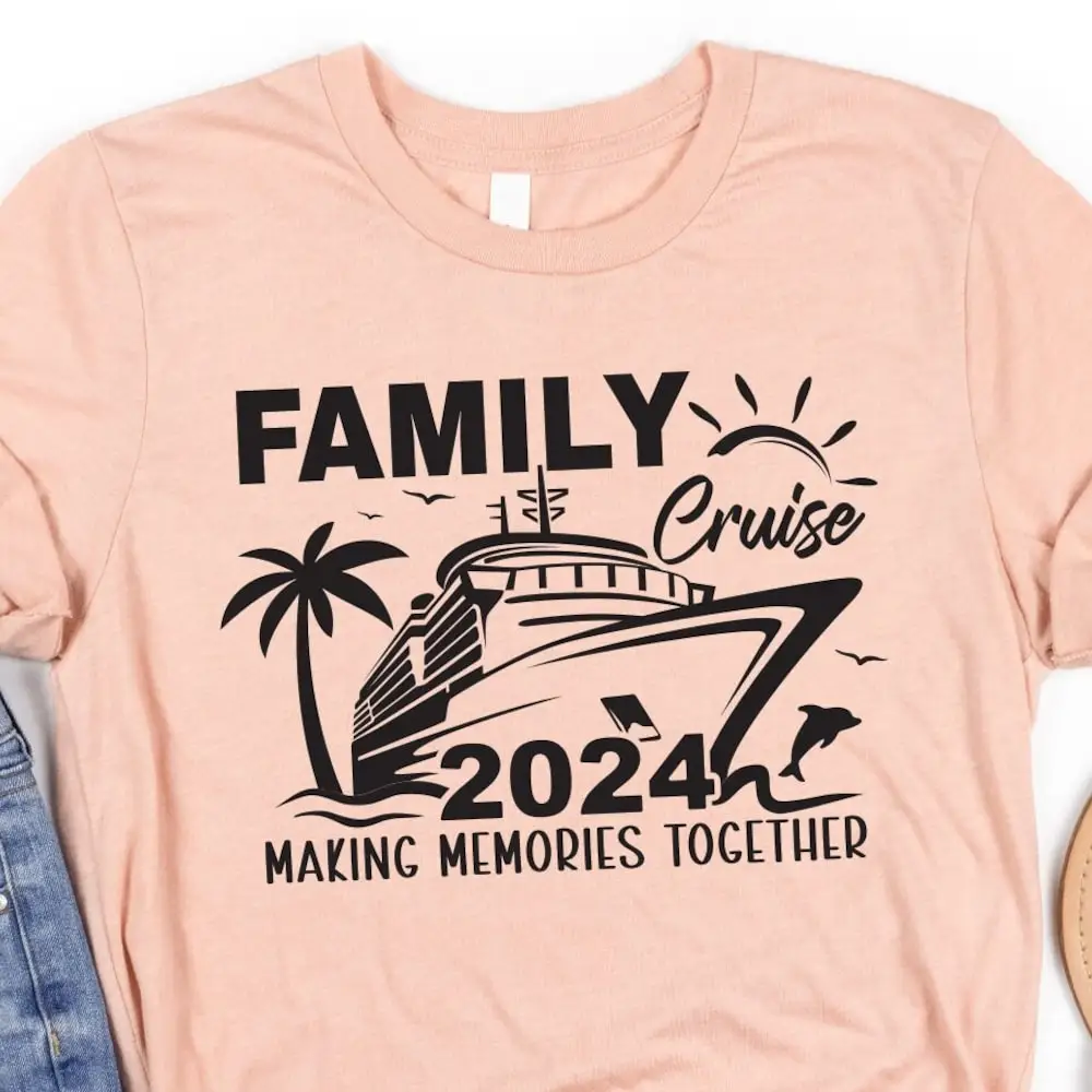 Family Cruise 2024 T Shirt Custom Matching Vacation Sweat Birthday Trip