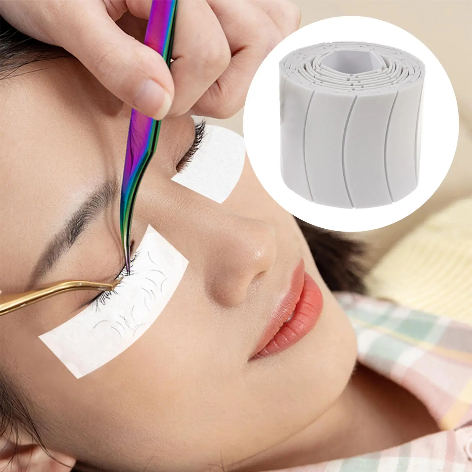 2x 110x coussinets pour les yeux pour cils pré-coupés sous les yeux pour un usage domestique