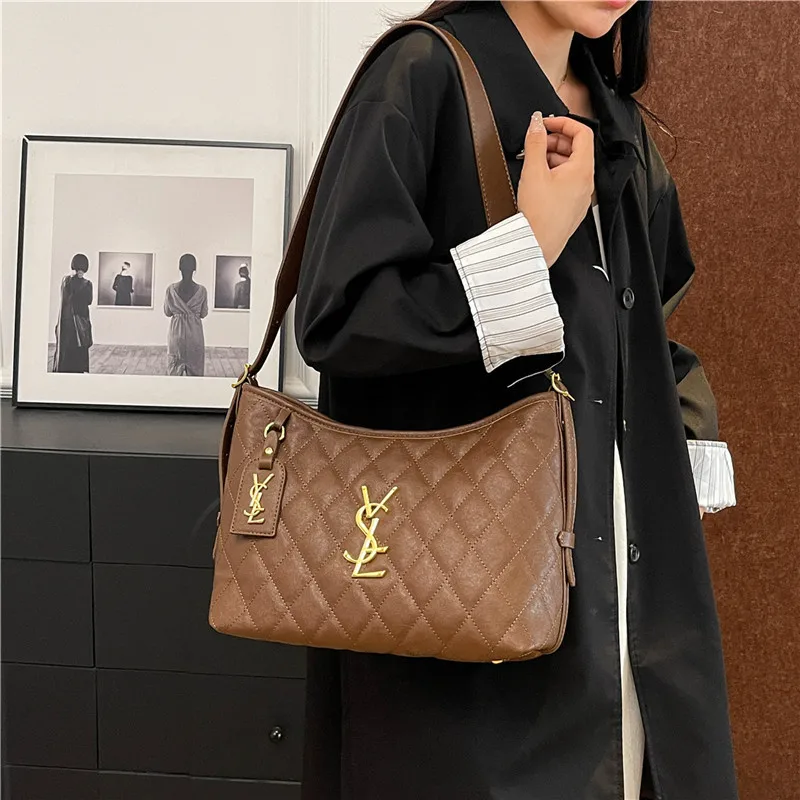 

‌New 2025 Embroidery Messenger Bag - High Texture Rhombus Shoulder Bag - Spacious Women's Autumn Tote‌