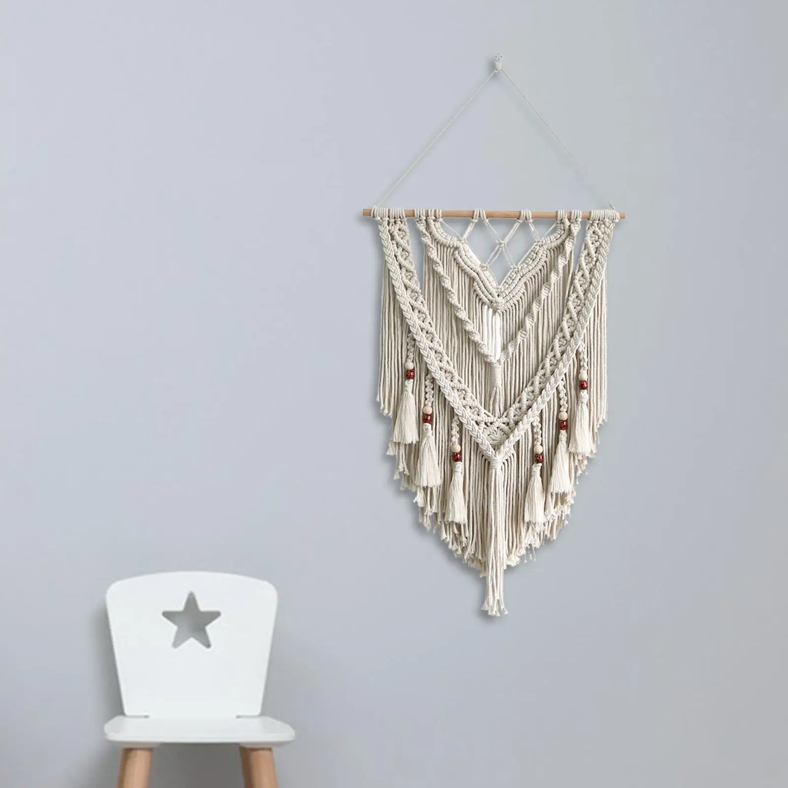 Macrame Wall Hanging Chic Woven Kitchen Accents Home Gift Backdrop Handmade with