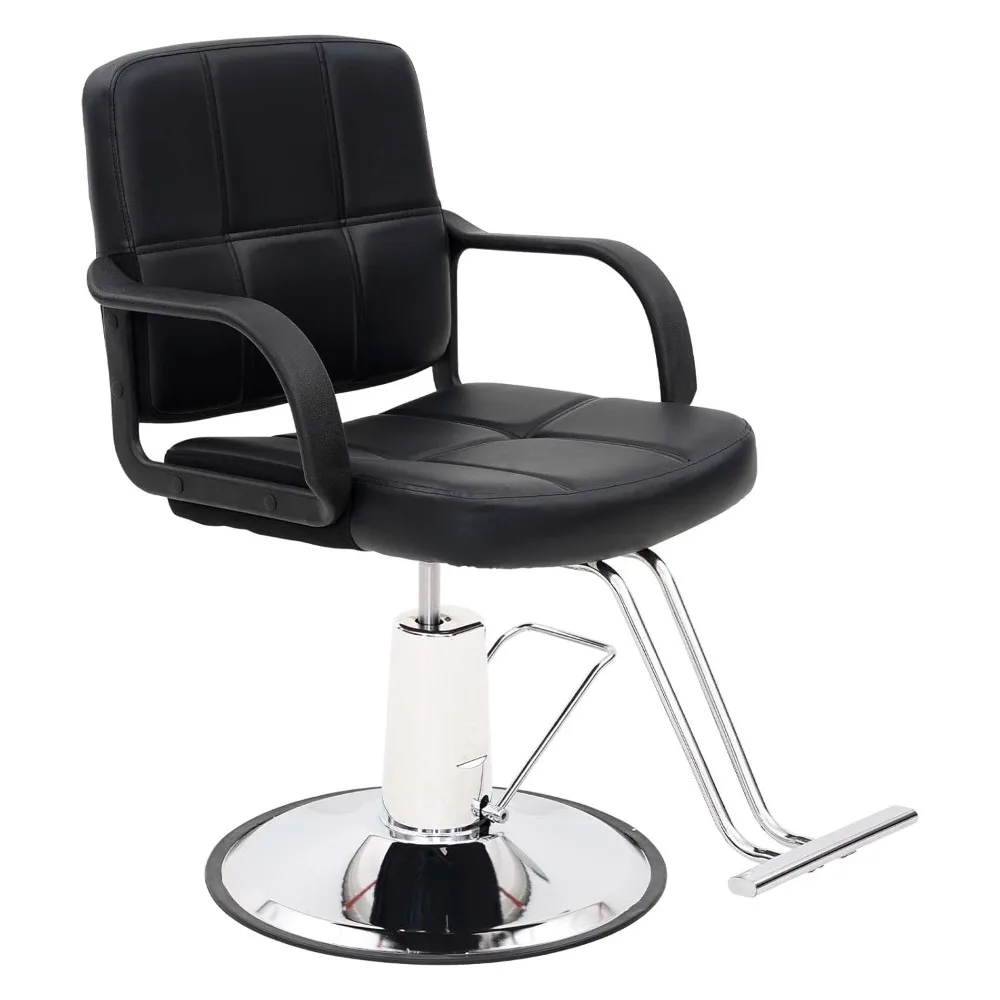 

Height Adjustable Barber Chairs, 360° Heavy Duty Hydraulic Pump Swivel Salon Chairs, for Barbershop, Barber Chairs