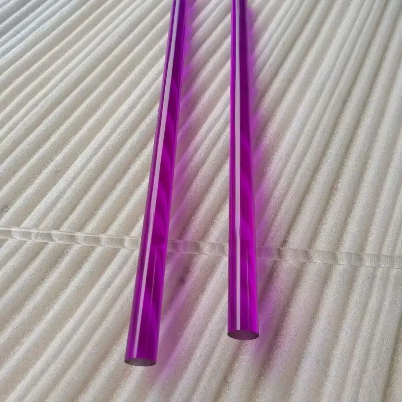 6本 1/4インチ径x11 1/4インチ長さ L クリア半透明アクリルプレキシガラスプラスチックロッド - 0.25インチ - イエロー、ブルー、オレンジ、グリーン、パープル、レッド