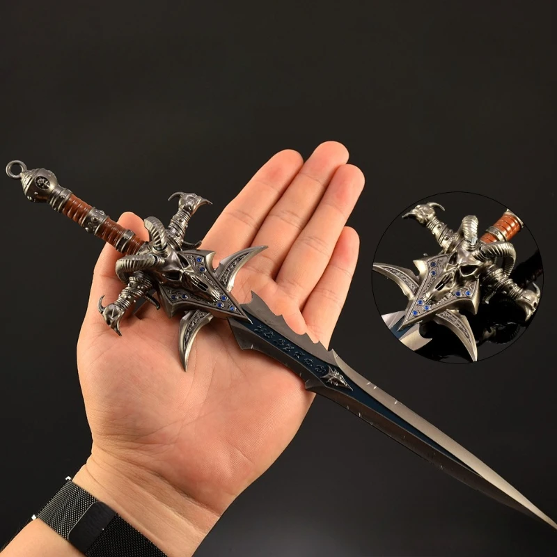 30cm New World of Warcraft Frostmourne Game Peripherals Metal Model Props Desktop Decoration Ornaments Gifts Toys Game Kids