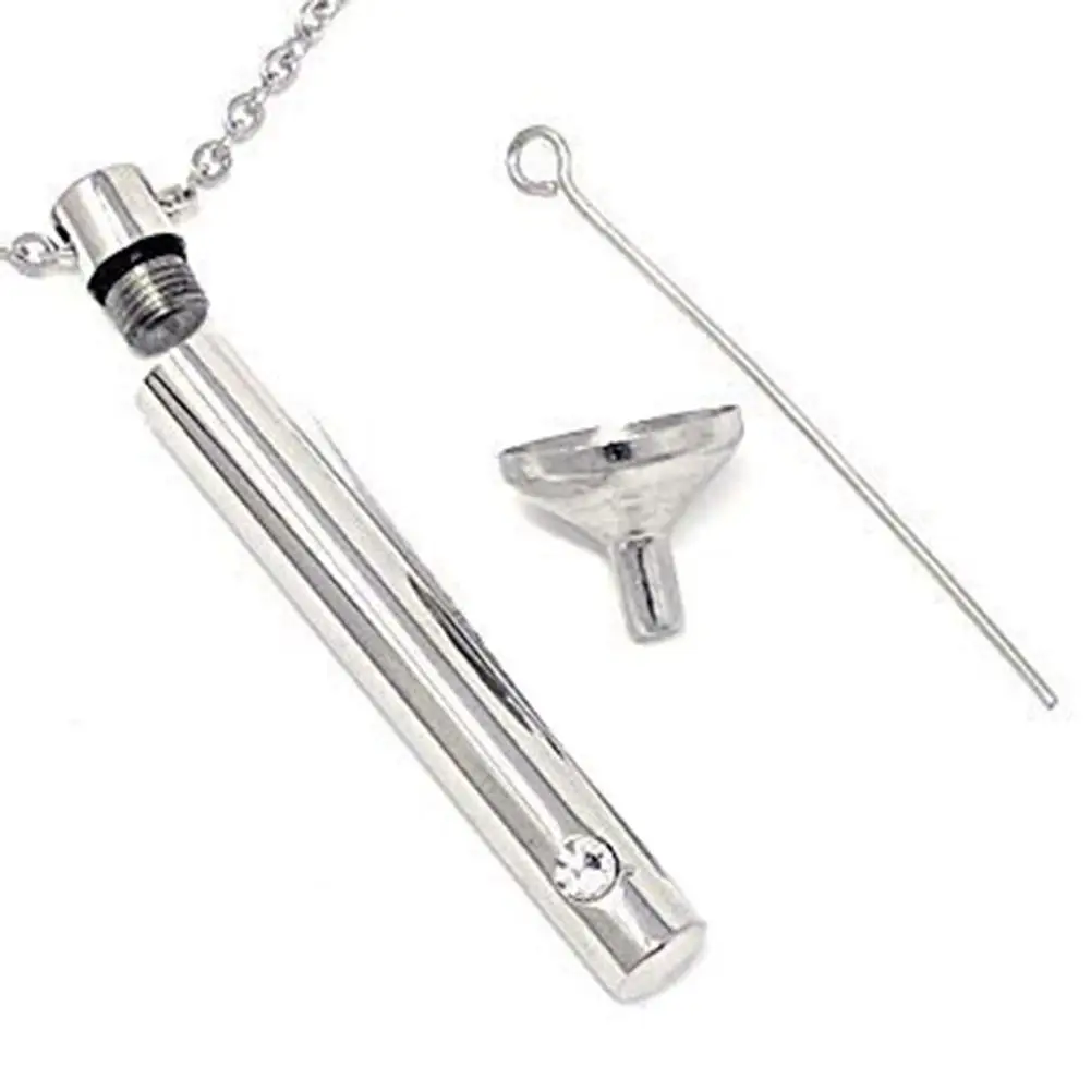 1 Set ausgezeichnete Schmuck-Halskette mit Aschenhalter, Flaschenanhänger, attraktive