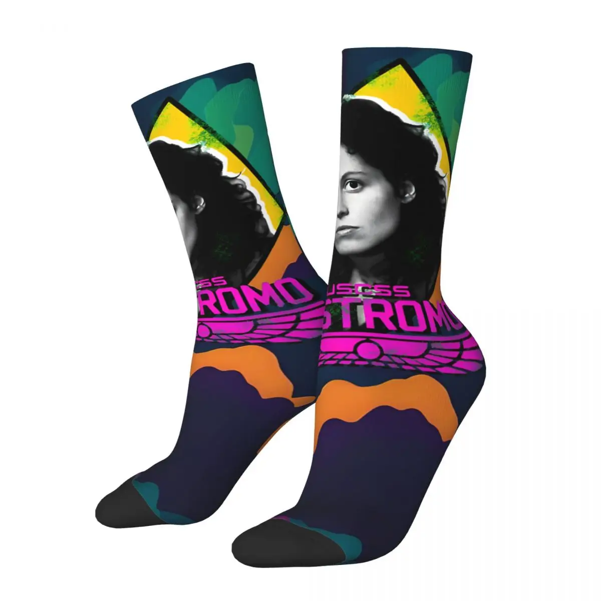 Ripley Nostromo Men's Socks Retro Harajuku Ellen Ripley Street Style Novelty Casual Crew Sock