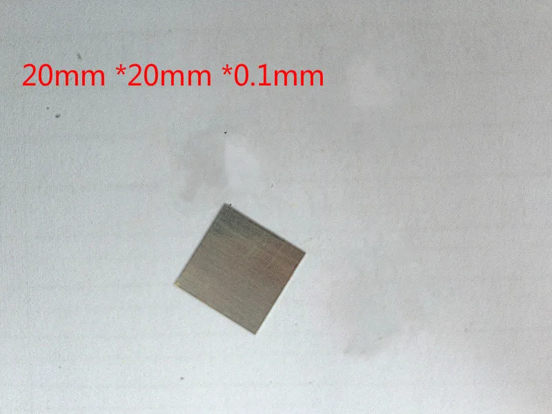 

Pure platinum tablet, platinum plate electrode, purity: 99.99%, specification: 20*20*0.1mm.