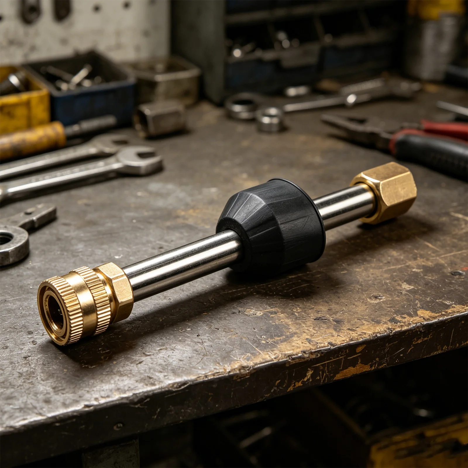 Metal Pressure Washer For Lance Spray Connector for High Pressure Hose to Nozzle Interface Compatible with Most Washer Systems