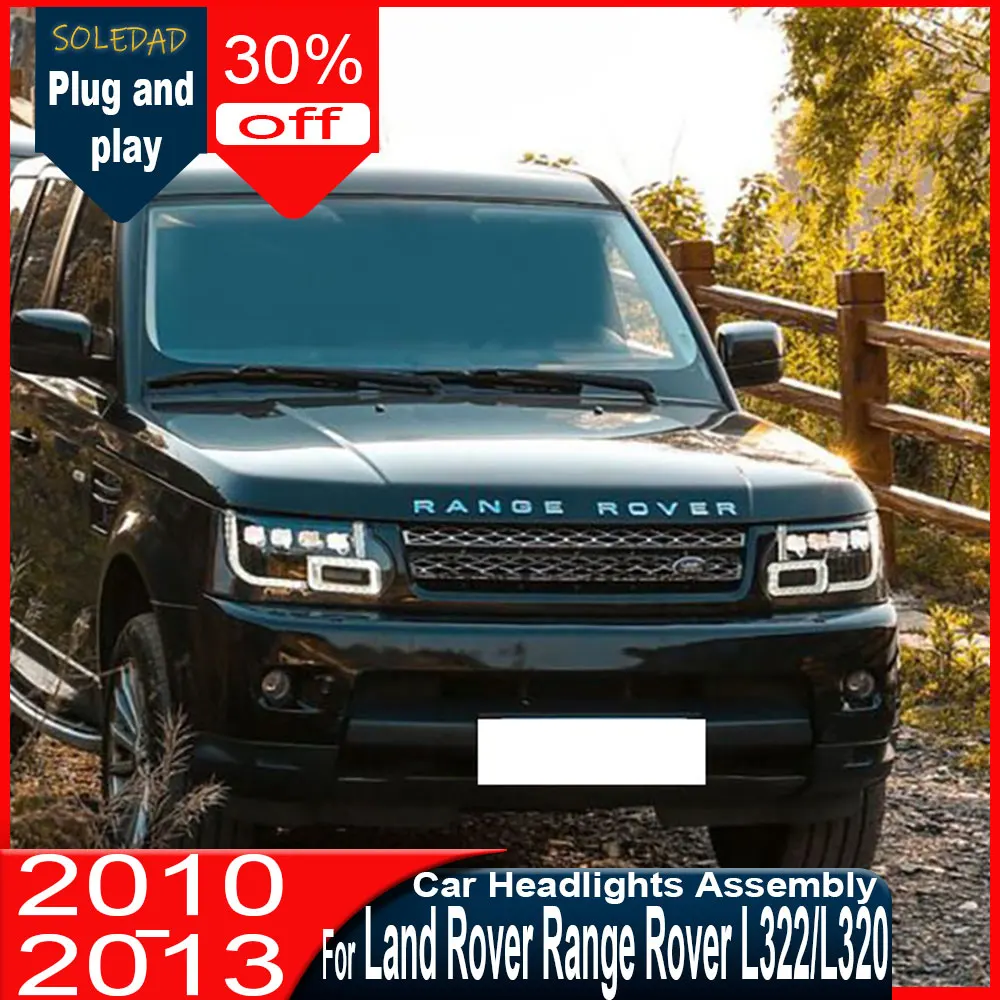 Car headlights For Land Rover Range Rover Led Headlights Vogue L322 2010 2011 2012 2013 Sport L320 Upgrade Led Light Assembly