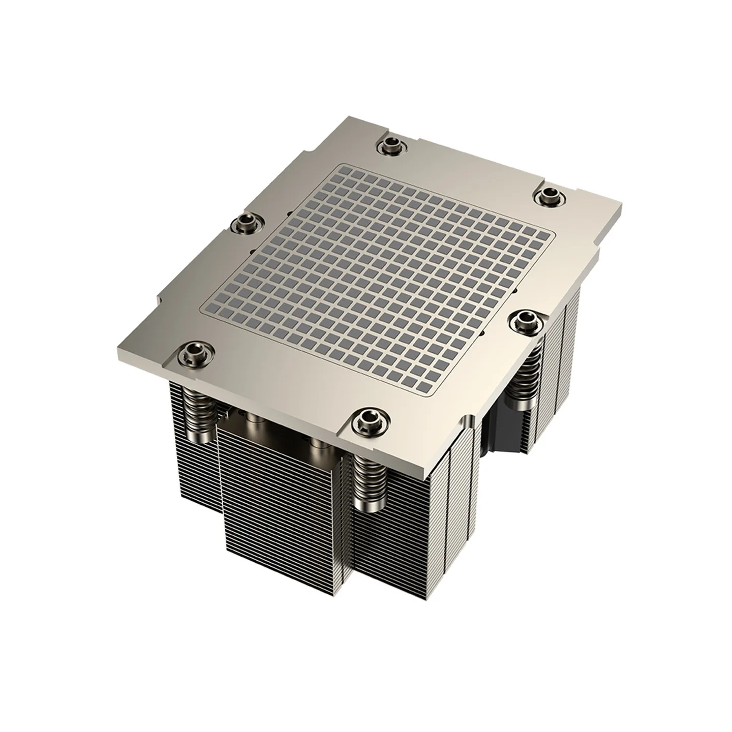 AMD SP5 2US87 CPU Cooler Aluminum Fins 5 Heat Pipes PWM Temp Control Fan 2U Server Heatsink