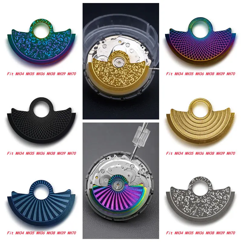 

Thin Patches Oscillating Weight Rotors Automatic Hammer Sheet Patch Watch Modification Parts Fit NH38 NH39 NH34 NH35 NH36 4R 7S