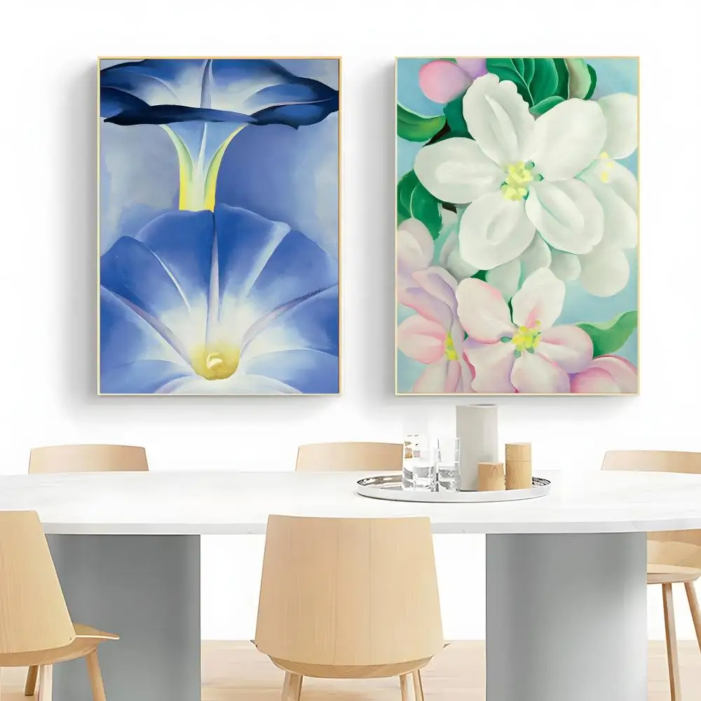 Georgia O'Keeffe Poster Frameless Peel-and-Stick Removable Wall Art Print