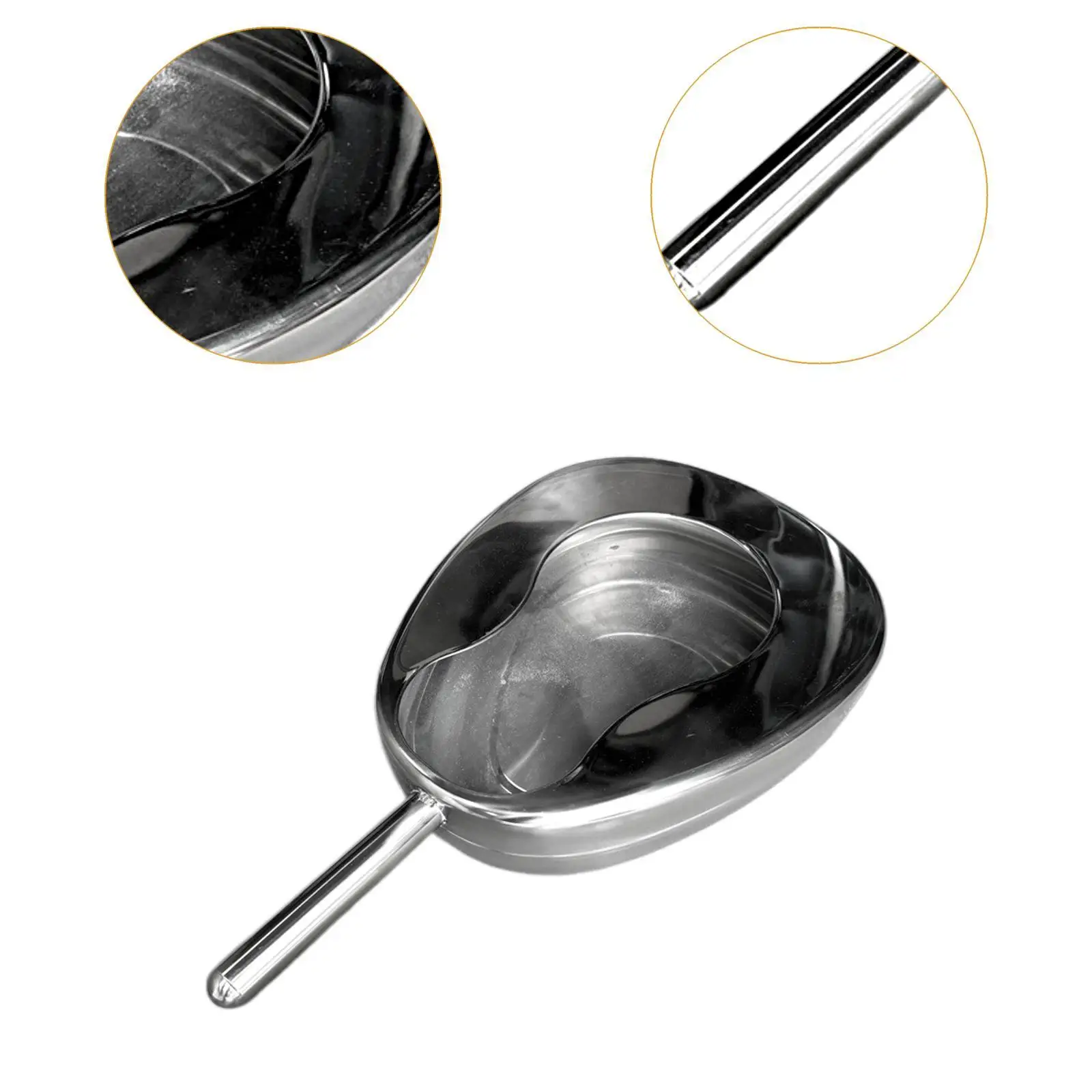 حاوية تبول ناعمة من الفولاذ المقاوم للصدأ لسرير المسنين للرجال والنساء بدون غطاء #2