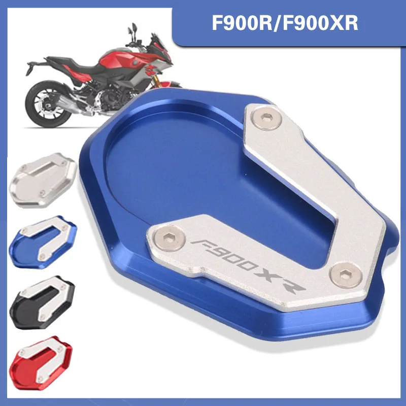 2022 Motorcycle CNC Aluminum Kickstand Enlarge Plate Pad Side Stand Motorbike For BMW F900R F900XR F900 R XR F 900R 900XR 20-23