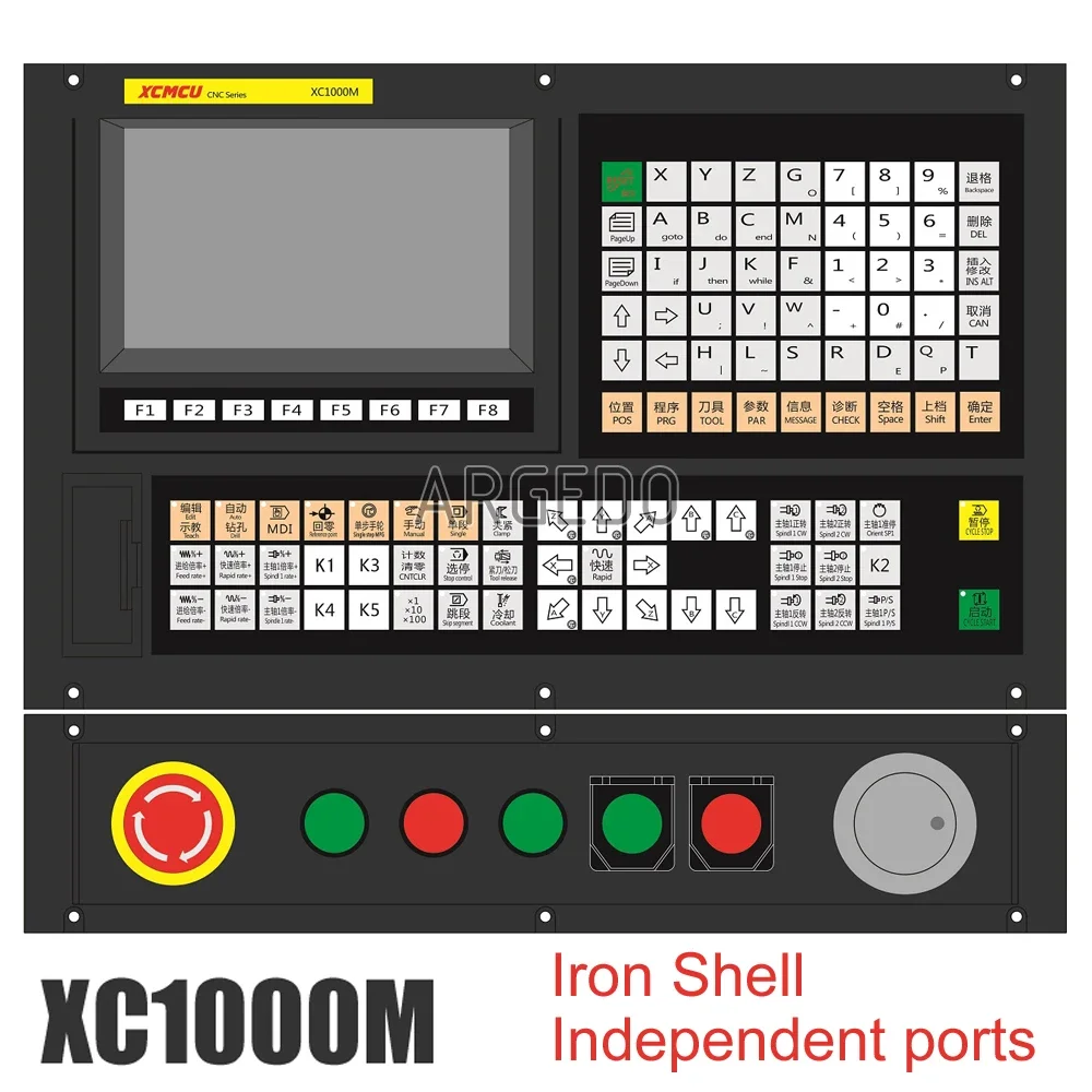 

XC1000M 1~6 Axis USB CNC Control System Motion Controller FANUC G-code Support Offline Milling Boring Tapping Drilling Feeding