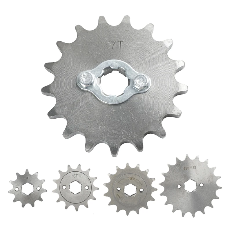 520 10t 11T 12T 13T 14T 15T 16T 17T 18T 19T 20T Tooth 20mm ID Front Engine Sprocket fit Pit Bike ATV Motorcycle part