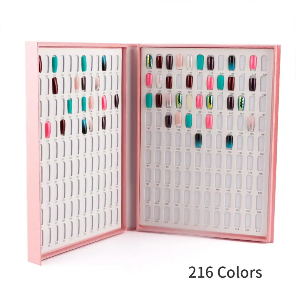 Display Box Durable Versatile Organized Removable Inlaid Convenient Storage Box Gel Nail Color Card Salon-grade Bestselling