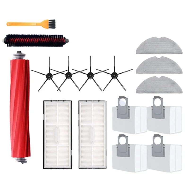 YCOC-For Roborock S7 Maxv Ultra S7 Pro Ultra ملحقات S7 Maxv Plus فلتر Hepa كيس لجميع الغبار جهاز آلي لتنظيف الأتربة