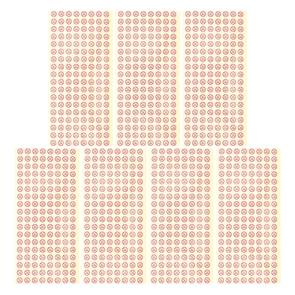 

500 шт. наклеек-этикеток для безопасности, водонепроницаемые предупреждающие наклейки для дома и окружающей среды, легко наносятся на различные поверхности