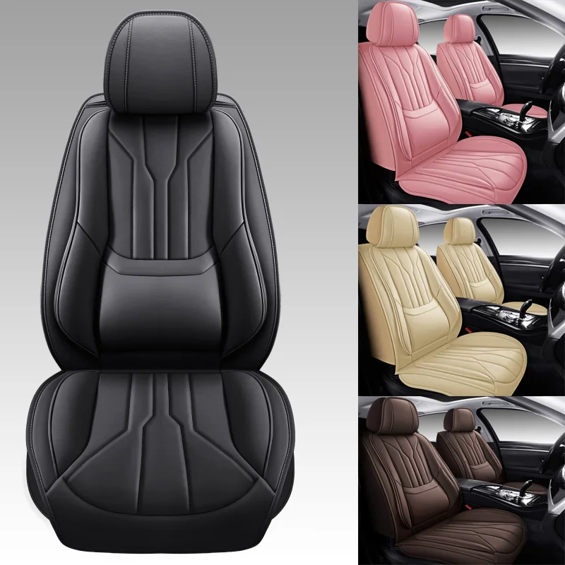 

5-Seat Car Seat Covers Full Set PU Leather Seat Cushion For Most Sedens Trucks SUV For Lexus For Toyota For Ford For Chevrolet