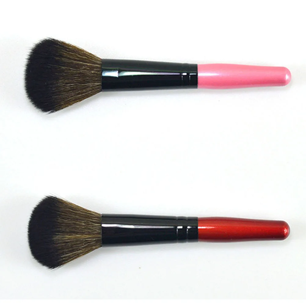 2-teiliges professionelles Nylon-Make-up-Pinsel-Set, Premium-Kosmetikpinsel-Set, langer Griff, Puder-Rouge-Make-up-Pinsel für Damen und Herren