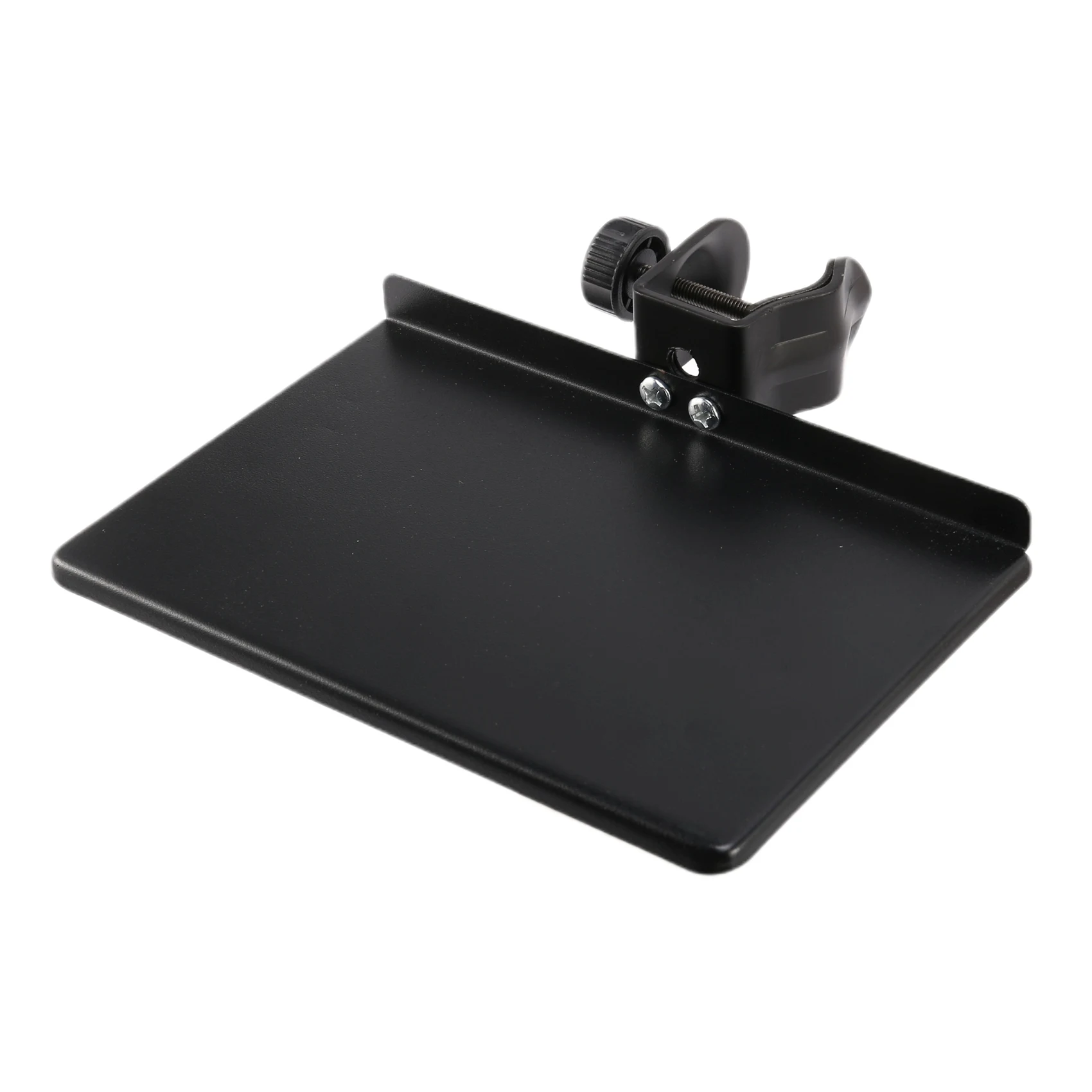 Universal Microphone Stand Clamp-On Tray Metal Material with Mounting Clamp