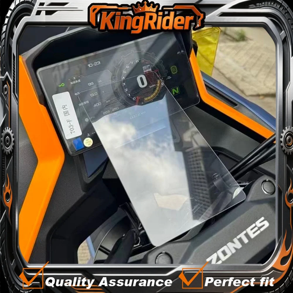 【Supreme quality】For Zontes 703RR, Dashboard Tempered Glass Film, HD Anti-Scratch Explosion-Proof Screen Protector