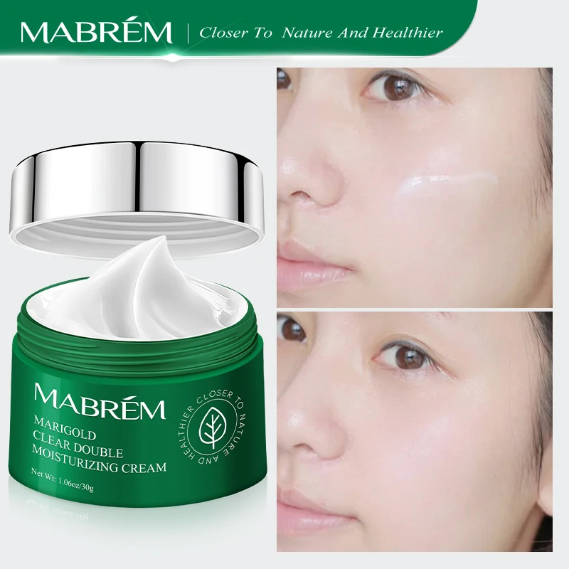 MABREM Calendula Double Moisturizing Cream Anti-Aging Whitening Wrinkle Removal Repair pores Relieves Rough And dry Skin Care