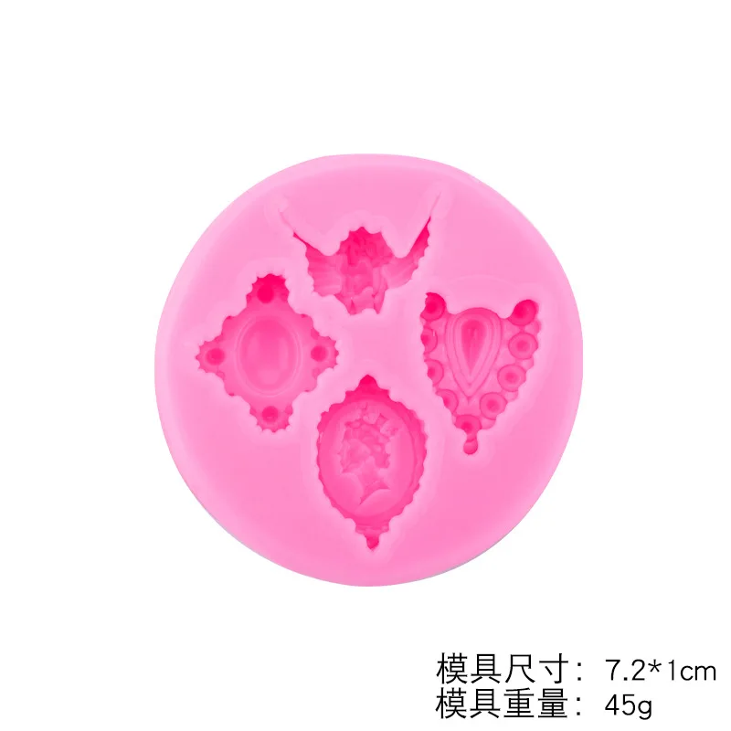 Jewelry Fondant Silicone Mold DIY Baking Cake Decorative Plaster Mould A414