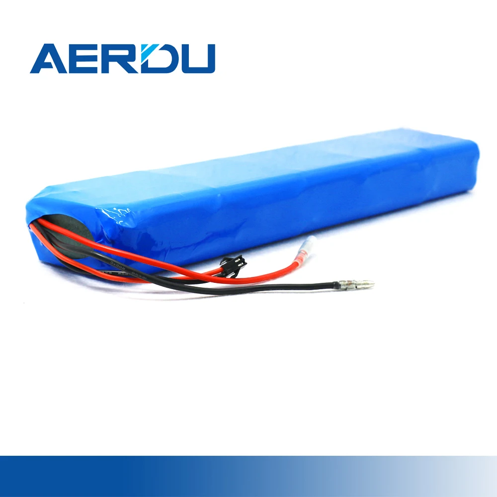 AERDU 36V 14AH 10S4P 37VHigh Power& Capacity 18650 Lithium Battery Pack with Bms For FIIDO D1 D2 Bicycle Motor Scooter +SM2P 4MM