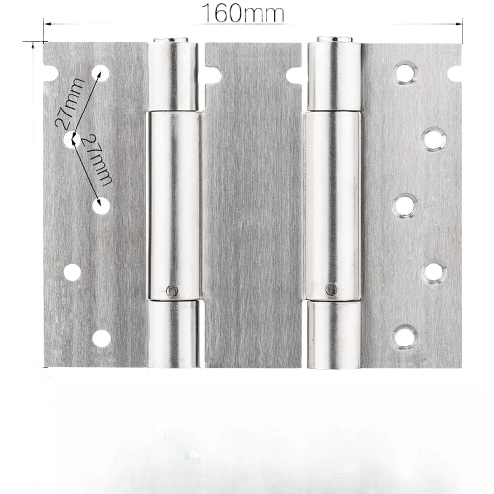 Reinforced Stainless Steel Door Closer Hinge with Thick 3mm Steel Plates and 20mm Center Shaft for Structural Stability