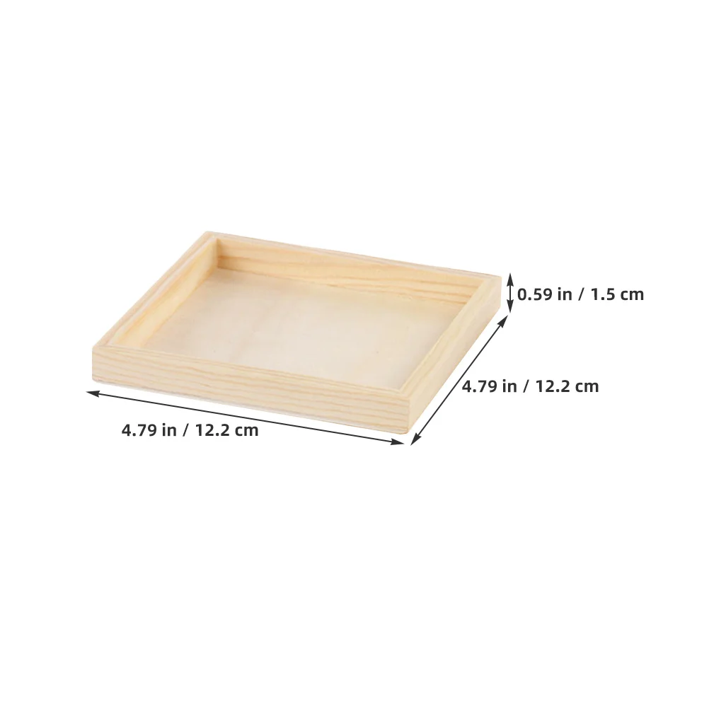 8 قطعة ثلاثية الأبعاد لغز صينية تخزين مربع خشبي المنظم السلس النهاية للأسرة الترابط المحمولة فرز صينية بازل قطع