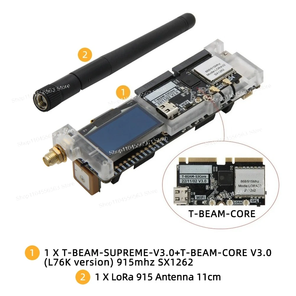 T-Beam Supreme Module - ESP32-S3 SX1262 with GPS for Meshtastic Networks