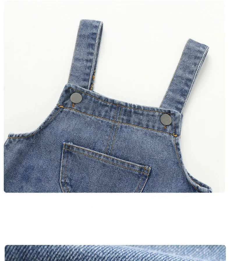 MILANCEL Neue Ankunft Kinder Kleidung Baby Mädchen Jungen Overalls Solide Kurze Stil Kleinkind Denim Overol Overalls – Detail 13
