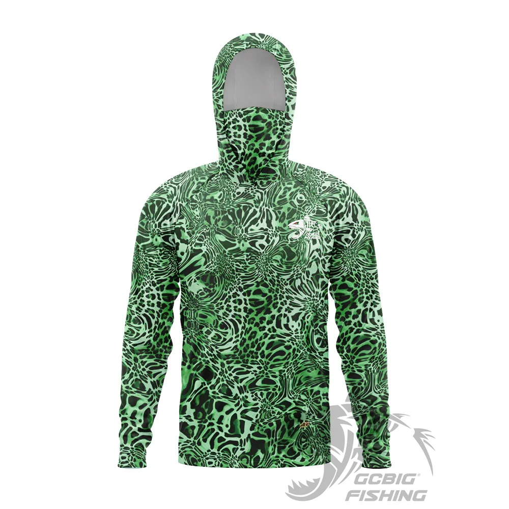 

New Huk Fishing Apparel Summer Tshirt Mens New Long Sleeve T Shirts Clothing Sun Uv Protection Breathable Hooded Fishing Wear