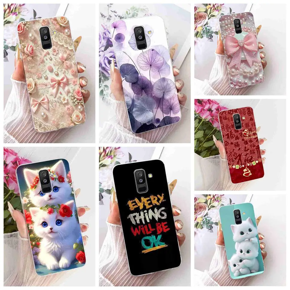 For Samsung Galaxy A6+ 2018 Case Simple Style TPU Clear Silicone Cover For Samsung A6 Plus 2018 SM-A605FN SM-A605G Phone Cases