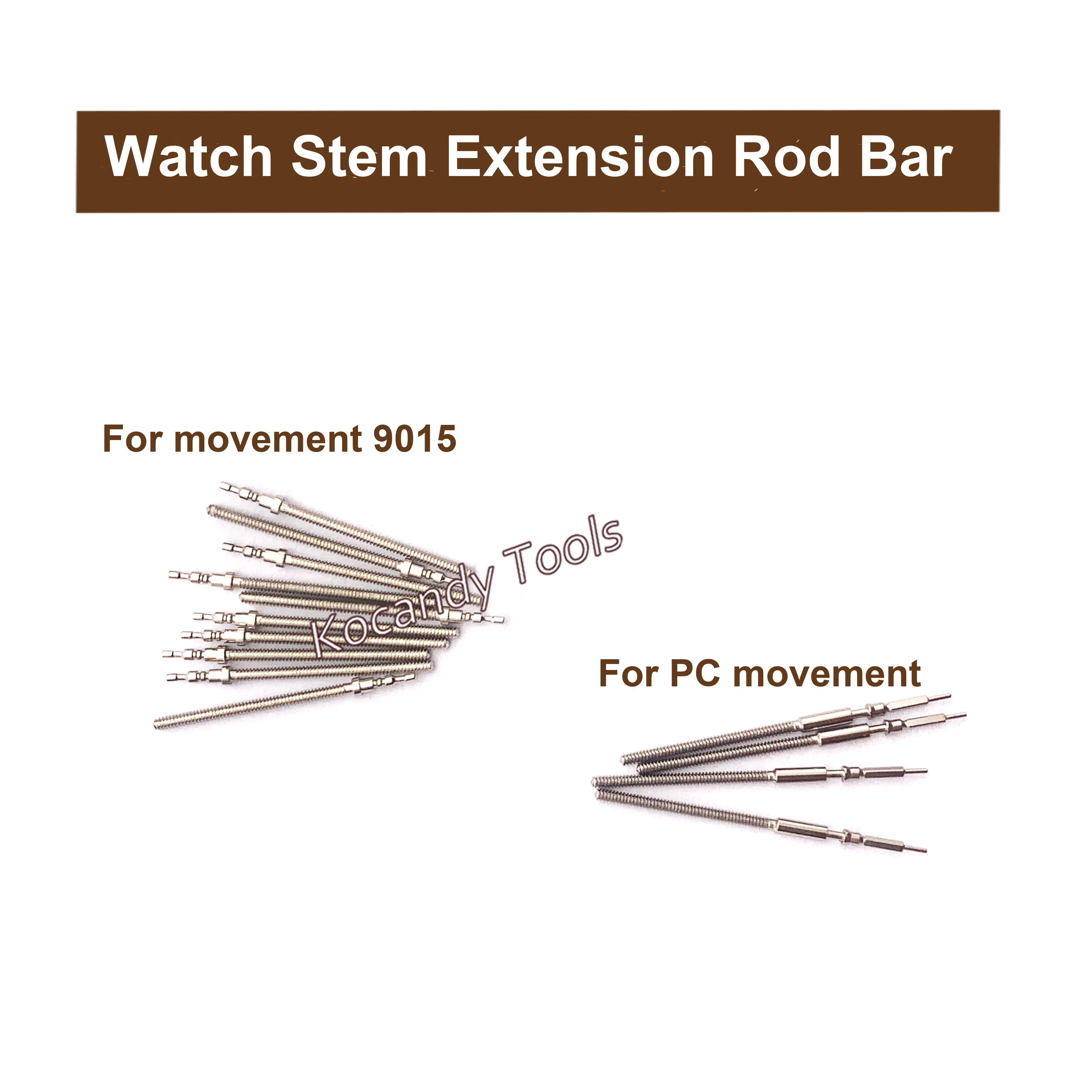 10 Types Watch Extension Rod Bar Watch Winding Stem Extender for 2824 2836 Movement Watch Crowns Stems Tube Watch Repair Tool