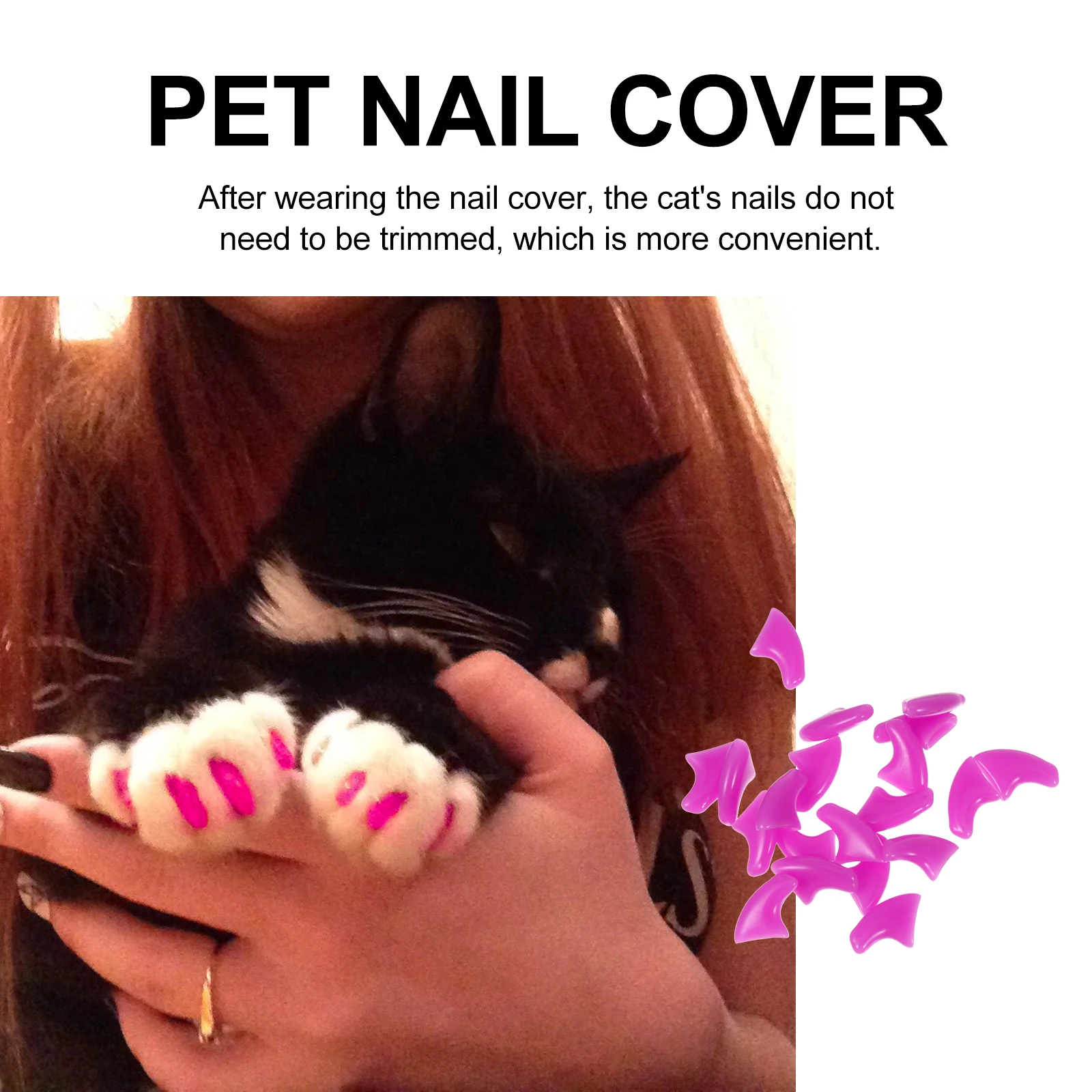 

160 Pcs Pet Manicure Set Claw Cap Assorted Supplies Kitten Nail Cover Cat Colorful