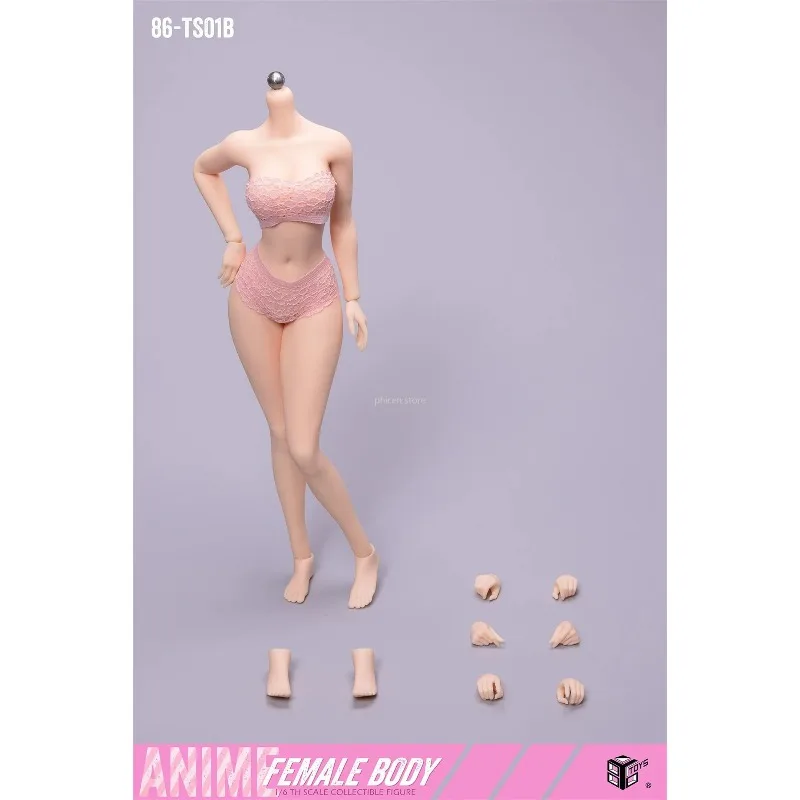 Presale 1/6 Scale 86-TS01-A Makeup Edition Platinum Silicone Ultra Soft Joint Movable Action Figures Dolls Body Female Body