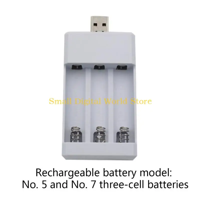 77UB Rechargeable Battery USB Output 3 Slots Charging Suitable for AAA/AA