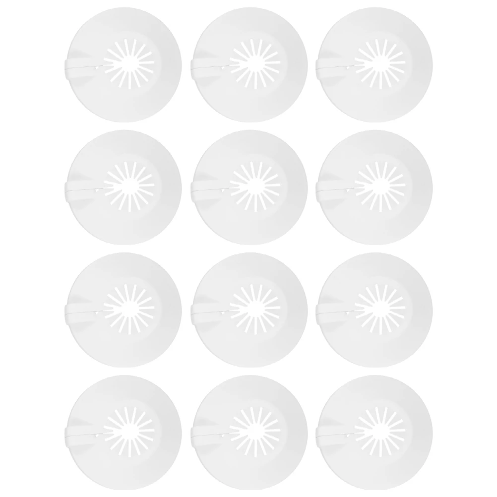 

12pcs Universal Fire Plate Plastic Heat Resistant Easy Maintenance Concealed Design For Home Office Industrial Use Tube Cover