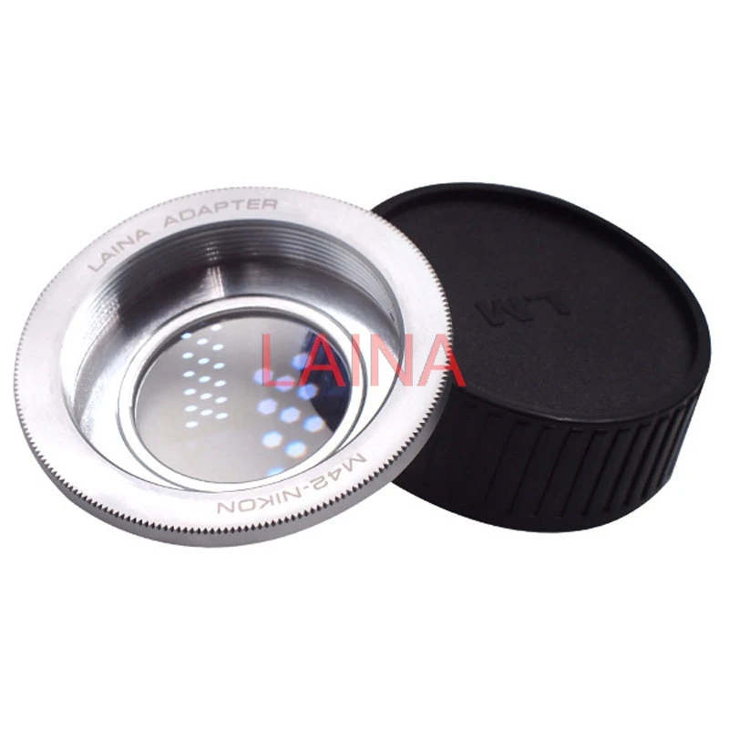 Adaptador de Lente LAINA M42-AI de Cobre Sólido para Lentes con Montura de Tornillo M42 a Montura F de Nikon d3 d5 d6 df D90 D80 d500 d600 para Cámaras DSLR