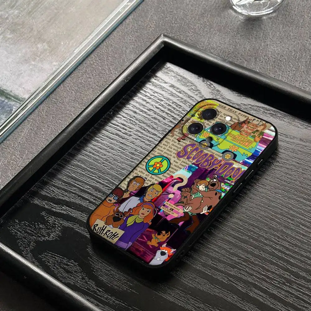 حافظة هاتف كارتونية S-Scoo-bys-D-Doo غلاف أسود لهاتف آيفون 17/16/15/13/14 Pro Max/ 11Plus/X/Xr/Xs Max/12 نماذج متوافقة صغيرة #6