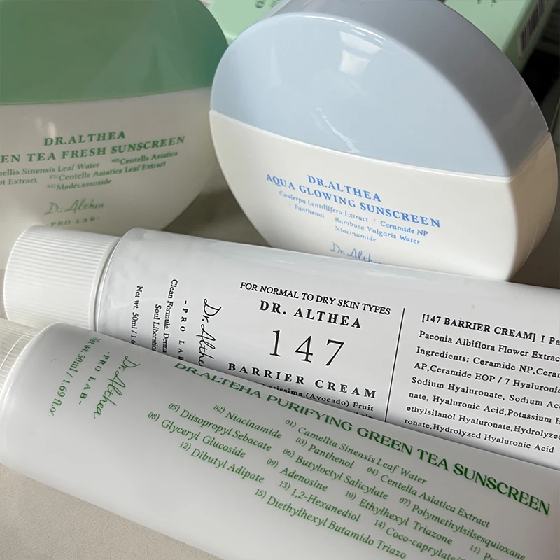 Dr.Althea Original 345 Cream Mist 147 Crema Antiossidante Sbiancante, Primer al Tè Verde, Protezione Solare Leggera e Rinfrescante