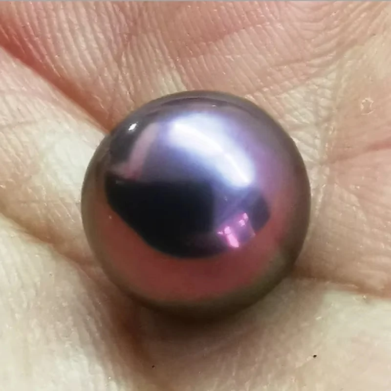 

Huge 14-15mm Black Reddish Round Loose Pearl Undrilled Women Wedding Party Jewelry Necklace Earring Ring Pendant