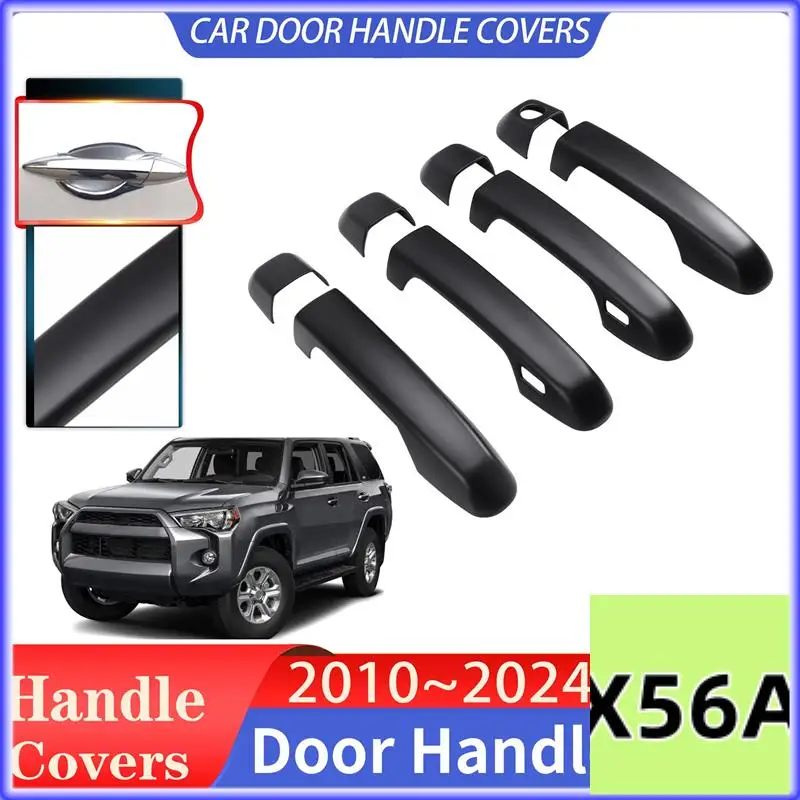 

QB-автомобильные внешние дверные ручки, внешние дверные ручки, защитный декор от царапин для Toyota 4Runner 2010-2024