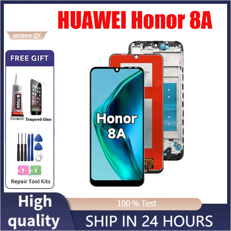 For HUAWEI Honor 8A 6.09''For Honor Play 8A JAT-L09 L29 LCD Display Touch Screen Digitizer Assembly Replacement