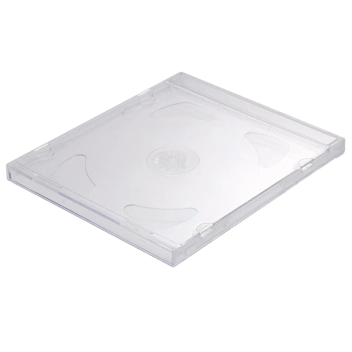 10Pcs Portable Cd Storage Boxes Transparent Dvd Cases Hold 2 Cds Perfect for Video Storage Package Cd Box